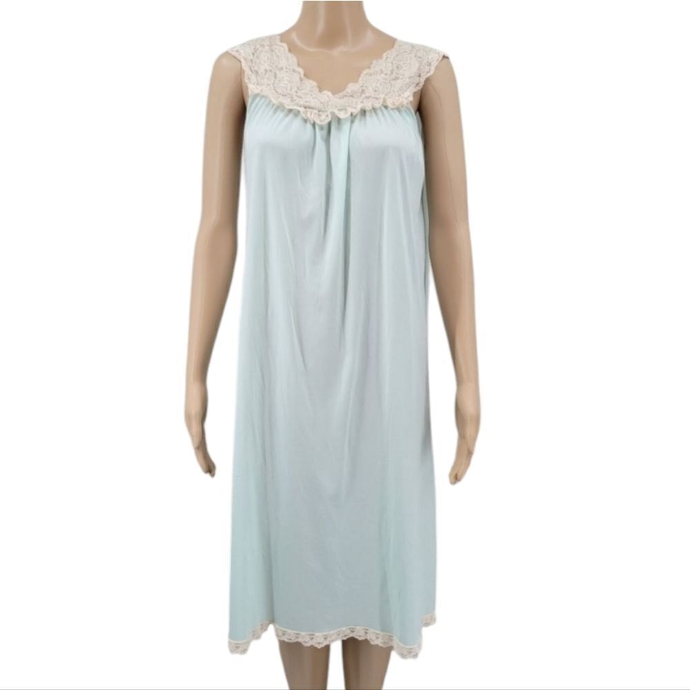 PHILMAID Waltz Gown Vintage Nylon Nightgown Slip Chemsie Women's 32/34